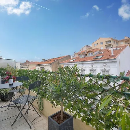 Lumineux Terrasse, Clemenceau-cannes Centre A0b192 カンヌ